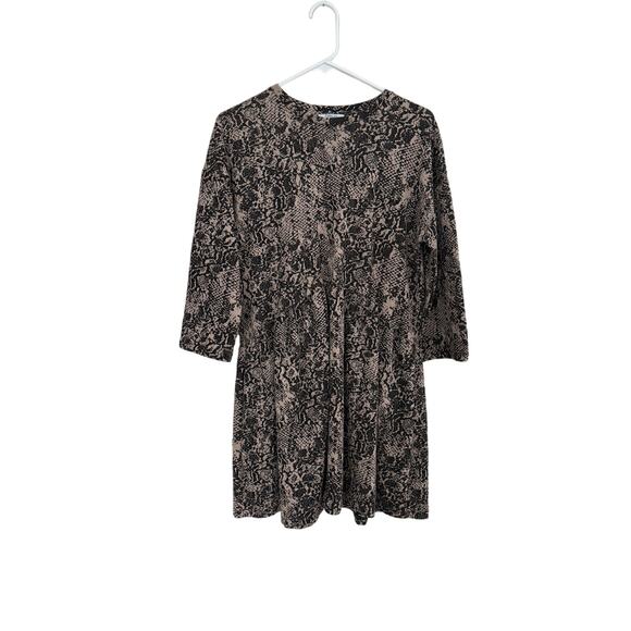 Zara Basic Dress Snake Pring Womens Size Small - Picture 2 of 5